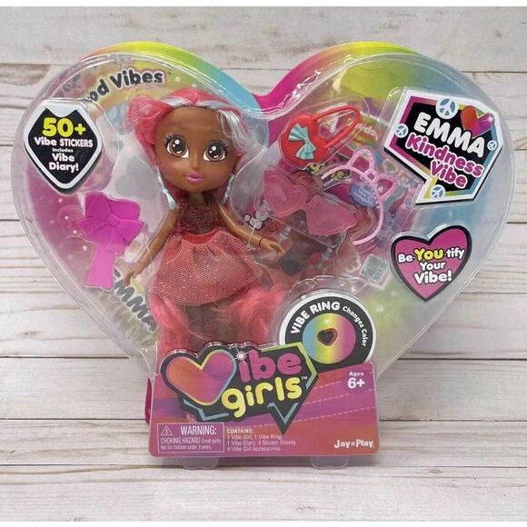 Vibe Girls Doll Emma Kindness Accessories 50 Stickers Vibe Diary NEW - Picture 3 of 10
